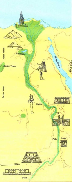 Mısır Nil Nehri Haritası
